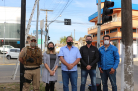 Policia Militar recebe doação de câmeras de videomonitoramento da CERMOFUL