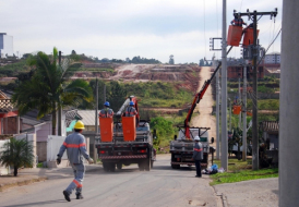 Rede do bairro Vila Ricca pronta para atender a demanda