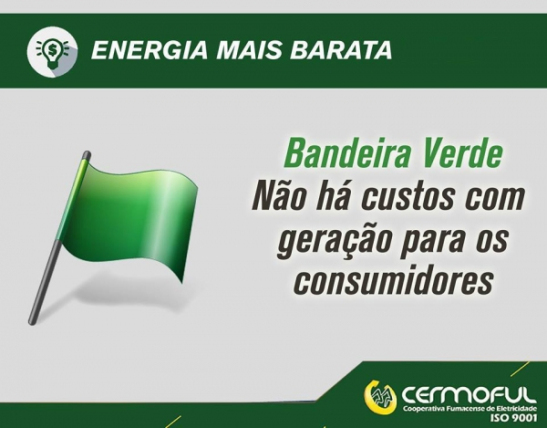 Bandeira verde em fevereiro