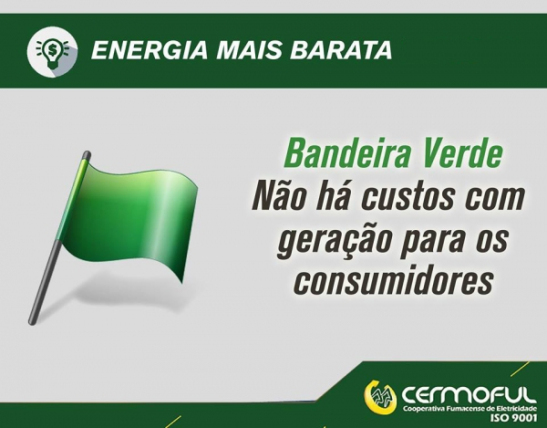 Consumidor inicia 2017 com bandeira verde na conta de luz