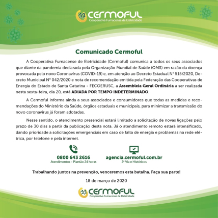 Comunicado Cermoful