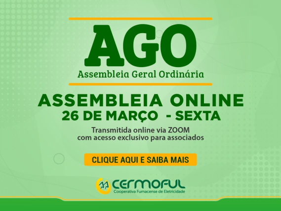 Veja como participar da AGO Online