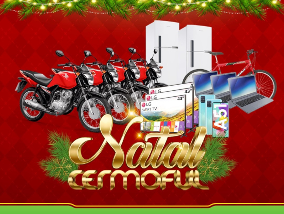 Confira os associados sortudos que levaram os prêmios da promoção natal Cermoful.